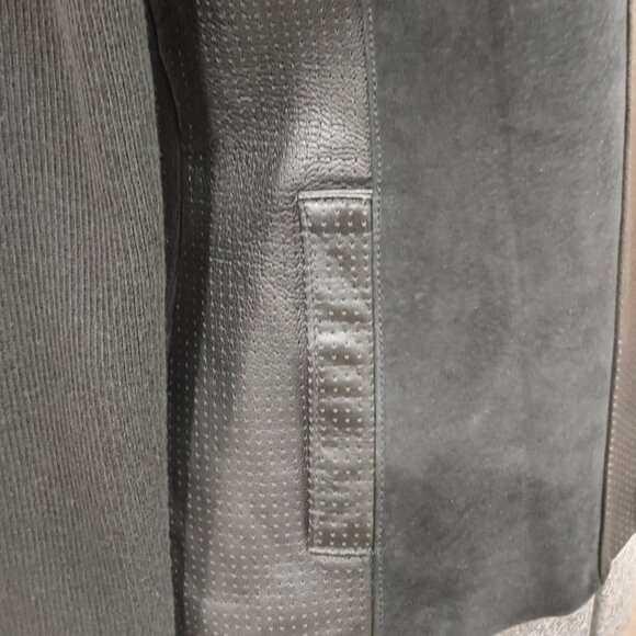 Escapade Brand Leather and Suede Jacket, Size Small, Black - Picture 5 of 6